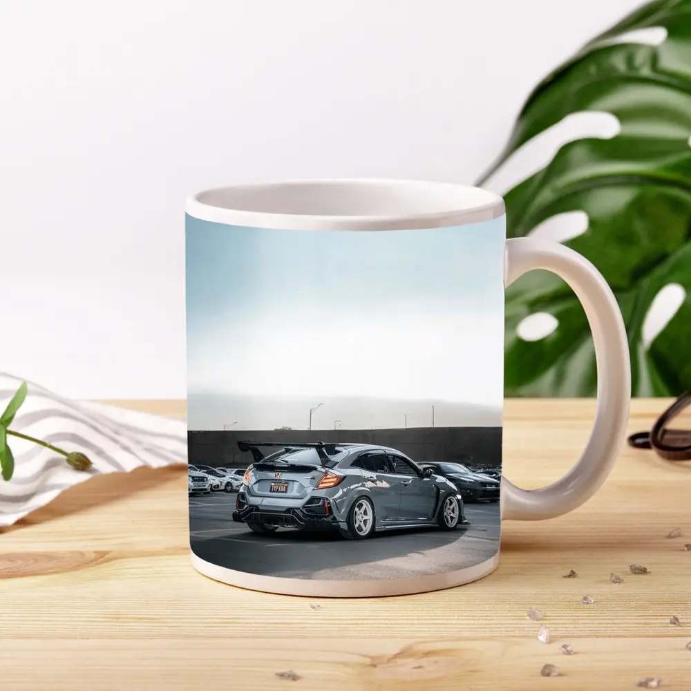 Honda Civic Type R Gray Parking Lot – Mugs