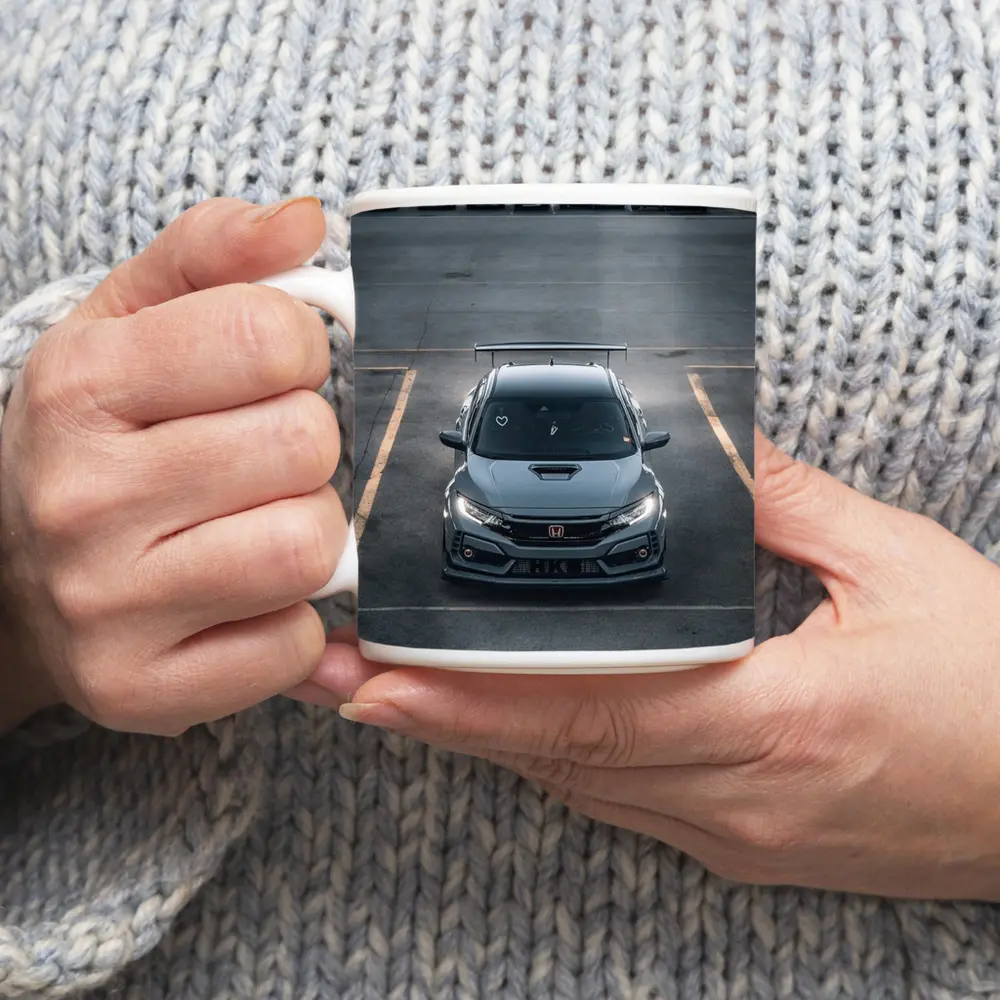 Honda Civic Type R Gray Parking Lot – Mugs
