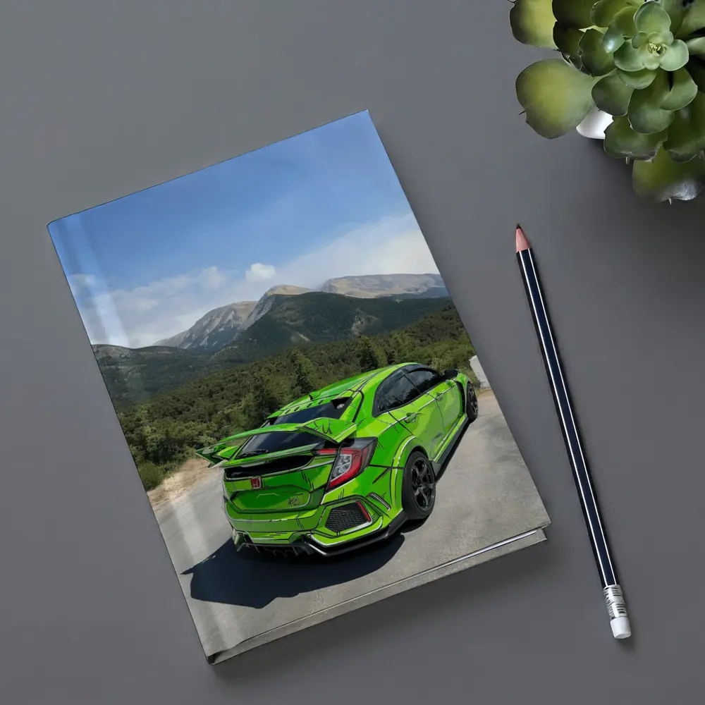Honda Civic Type R Green Mountain Road – Notebooks