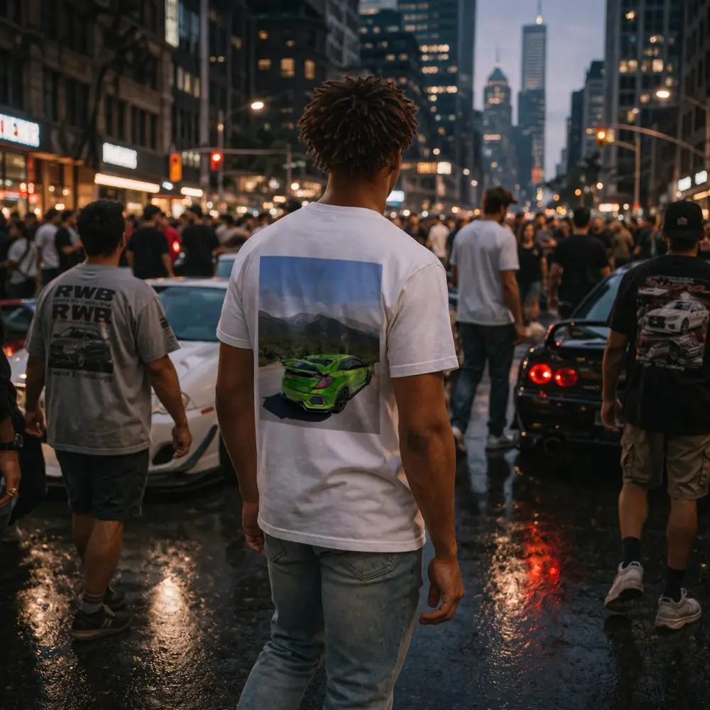 Honda Civic Type R Green Mountain Road – T-Shirts