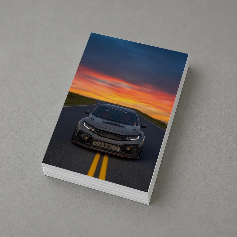 Honda Civic Type R Sunset Road – Postcards