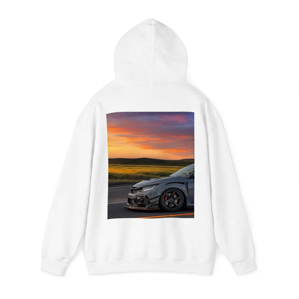 Honda Civic Type R Grey Sunset Road – Hoodies