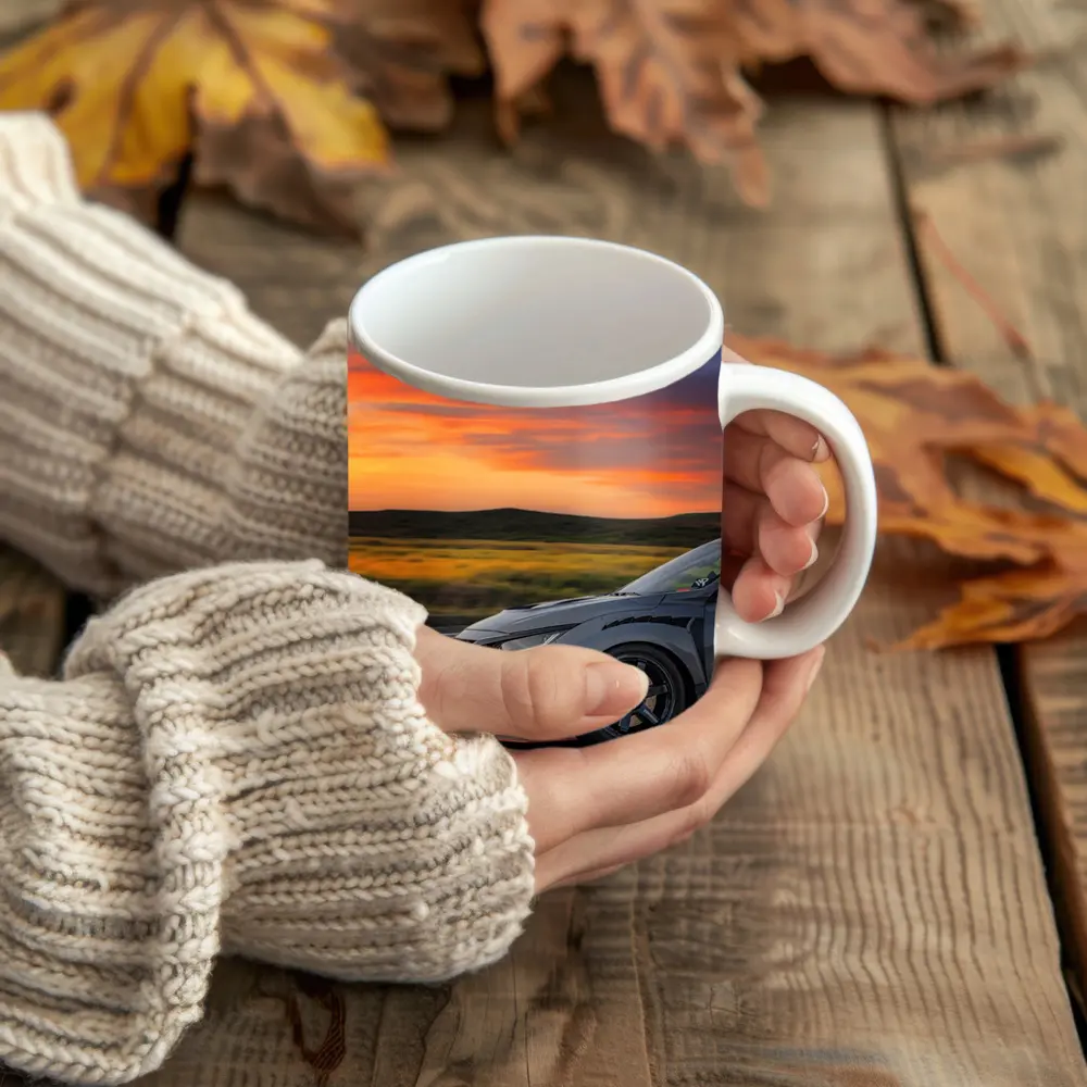 Honda Civic Type R Grey Sunset Road – Mugs