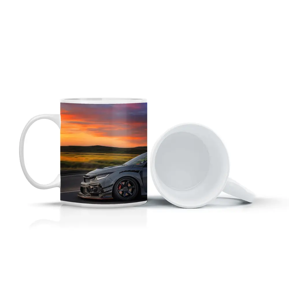 Honda Civic Type R Grey Sunset Road – Mugs
