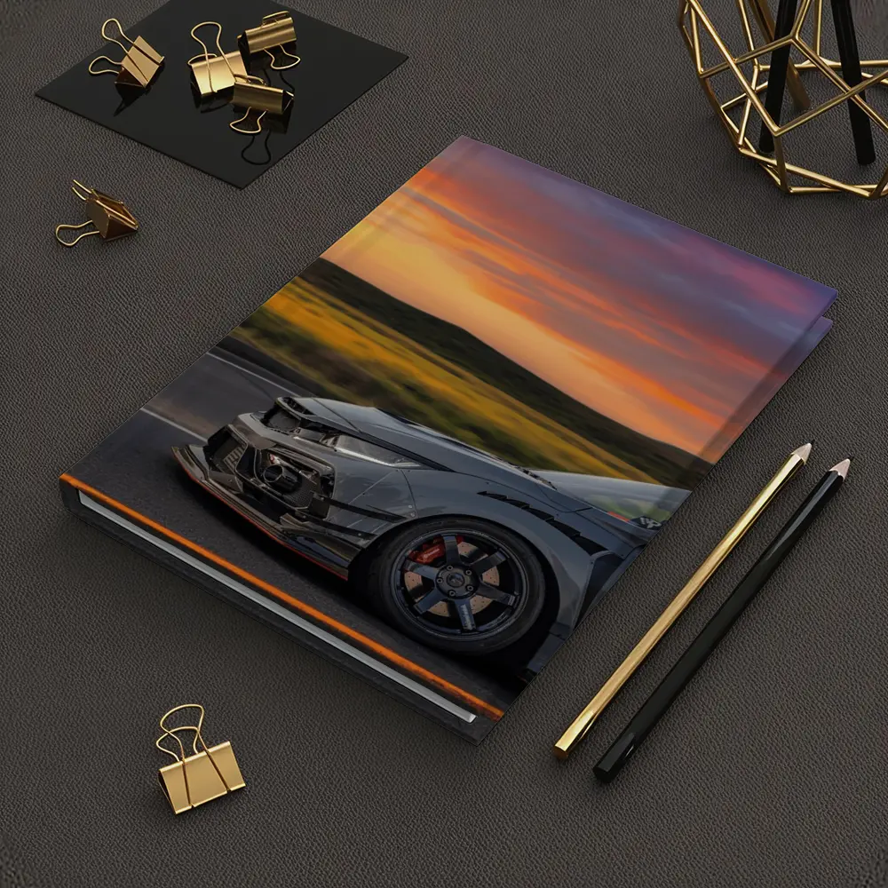Honda Civic Type R Grey Sunset Road – Notebooks