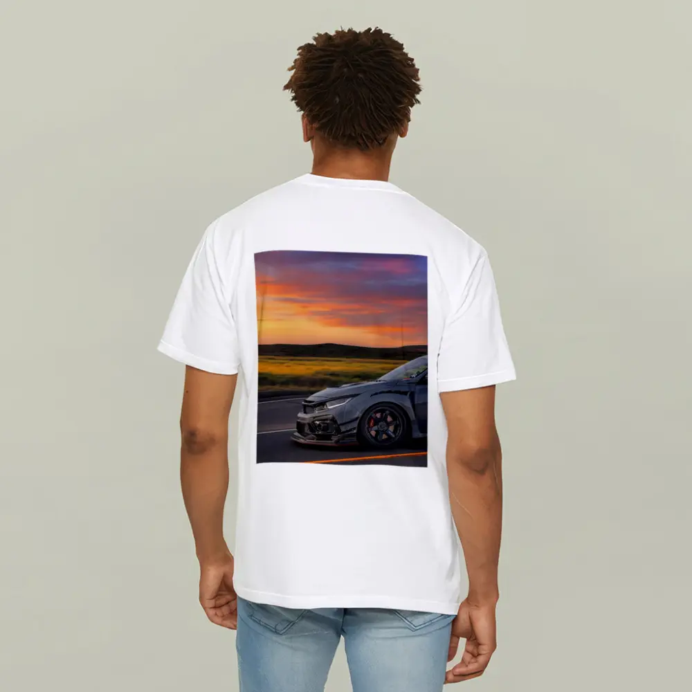 Honda Civic Type R Grey Sunset Road – T-Shirts