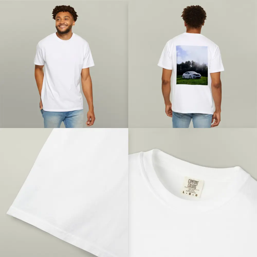 Honda Civic Coupe Slammed Green Hillside – T-Shirts