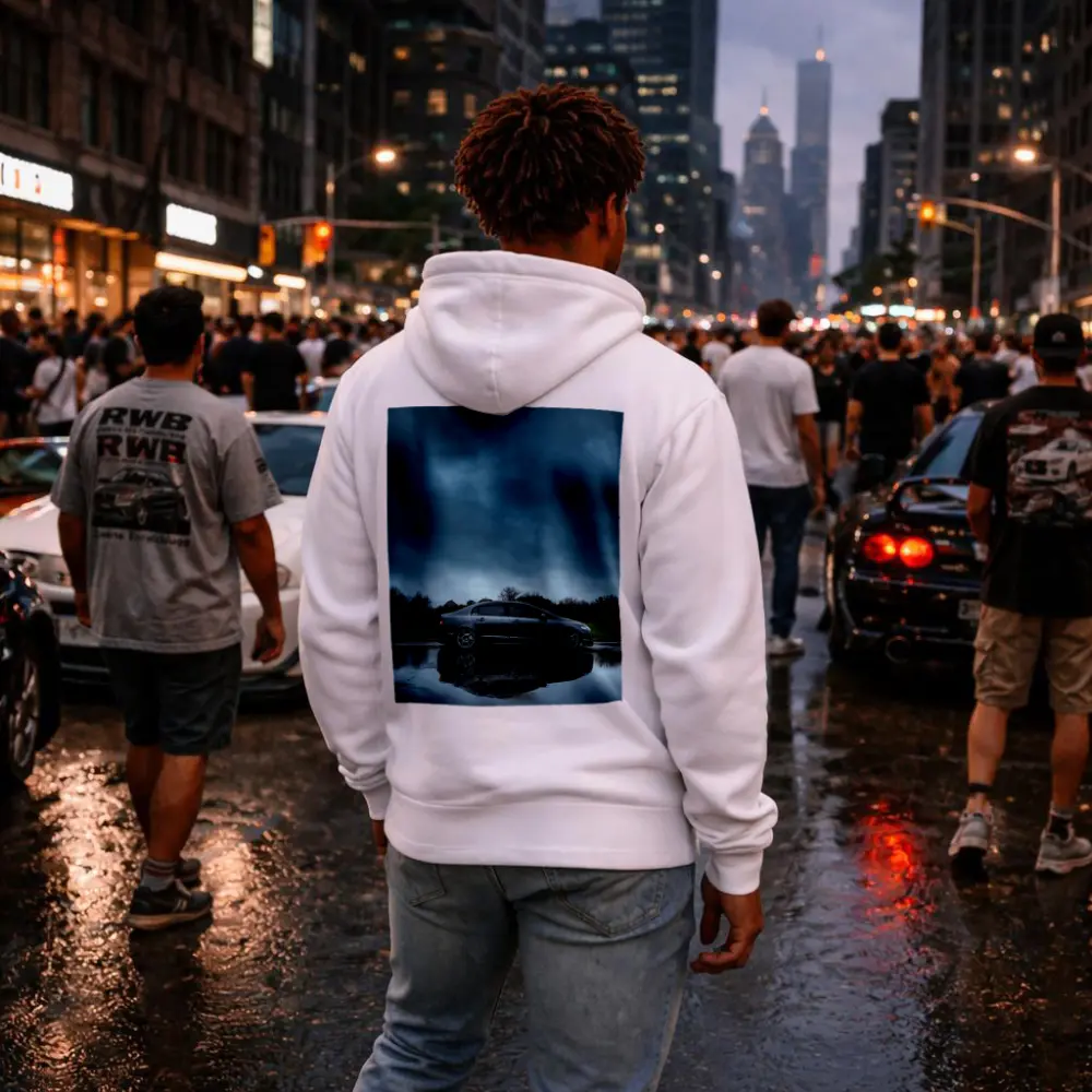 Honda Civic Sedan Rainy Day Dark Sky – Hoodies