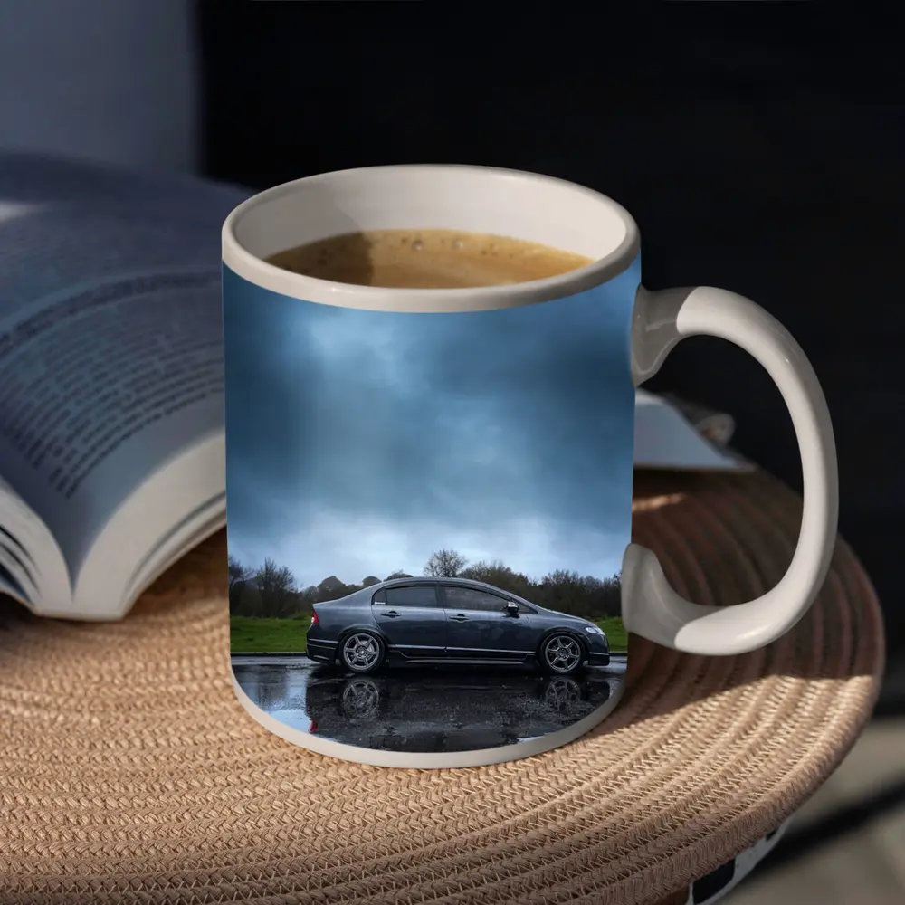 Honda Civic Sedan Rainy Day Dark Sky – Mugs