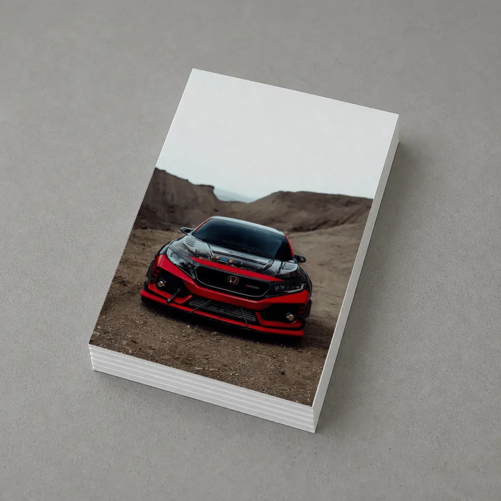 Honda Civic Type R Red Mountain Dirt Road – Postcards