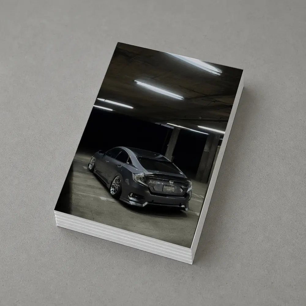 Honda Civic Stance Dark Parking Garage – Postcards