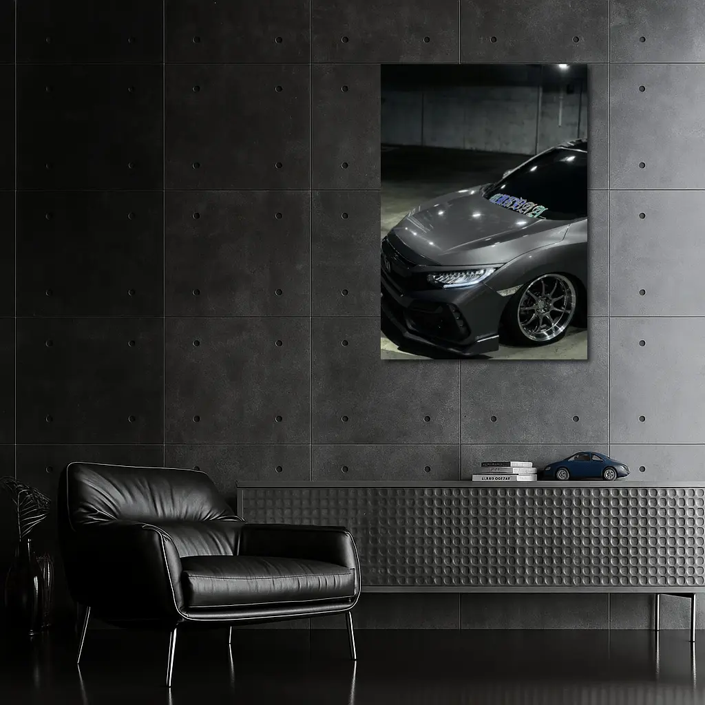 Honda Civic Type R Dark Parking Garage – Wall Art