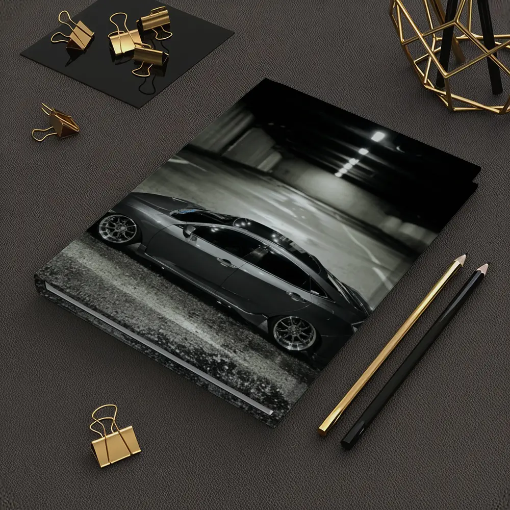 Honda Civic Slammed Low Parking Garage Night – Notebooks