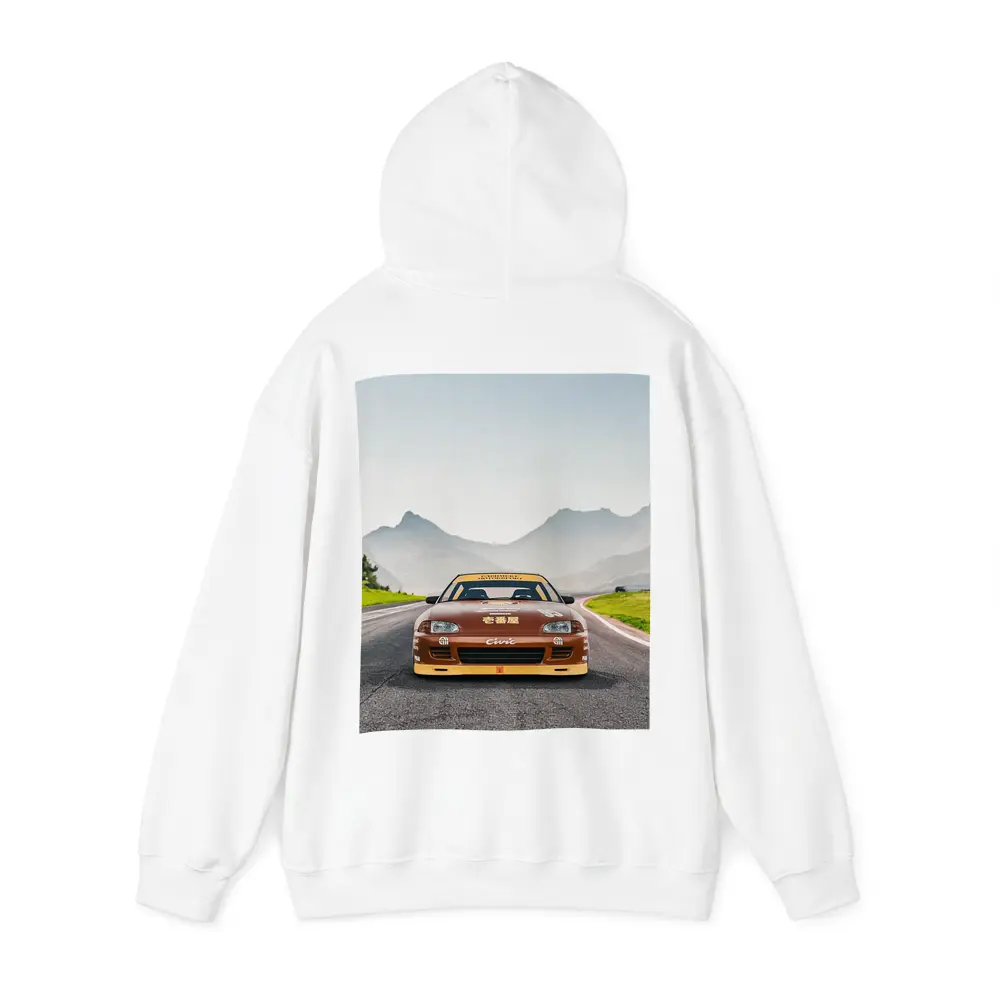 Honda Civic Sport Racing on Mountain Road – Hoodies