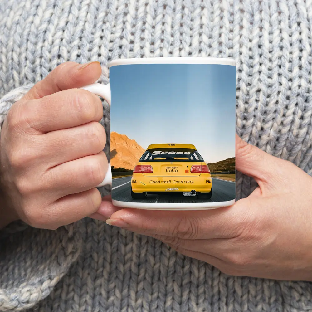 Honda Civic Spoon Sports Yellow Mountain Road – Mugs