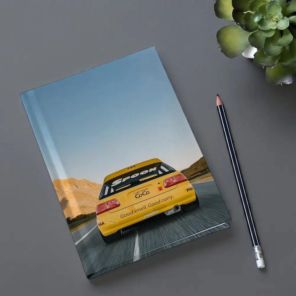 Honda Civic Spoon Sports Yellow Mountain Road – Notebooks