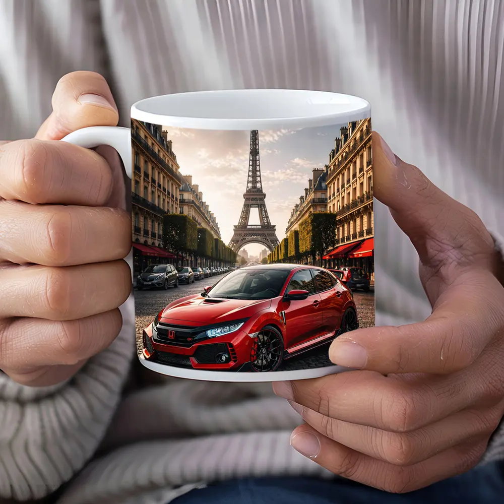 Honda Civic Type R Paris Eiffel Tower – Mugs
