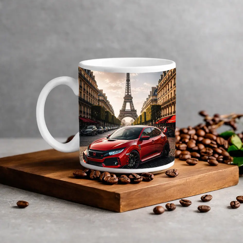 Honda Civic Type R Paris Eiffel Tower – Mugs