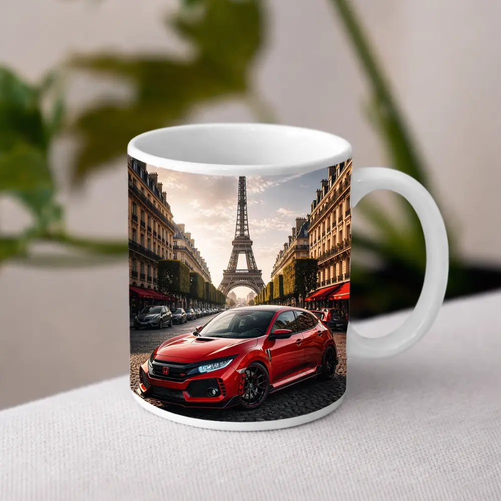 Honda Civic Type R Paris Eiffel Tower – Mugs