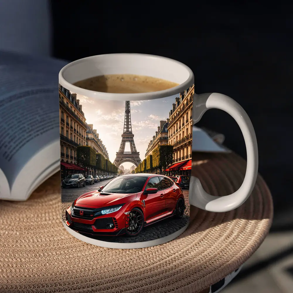 Honda Civic Type R Paris Eiffel Tower – Mugs