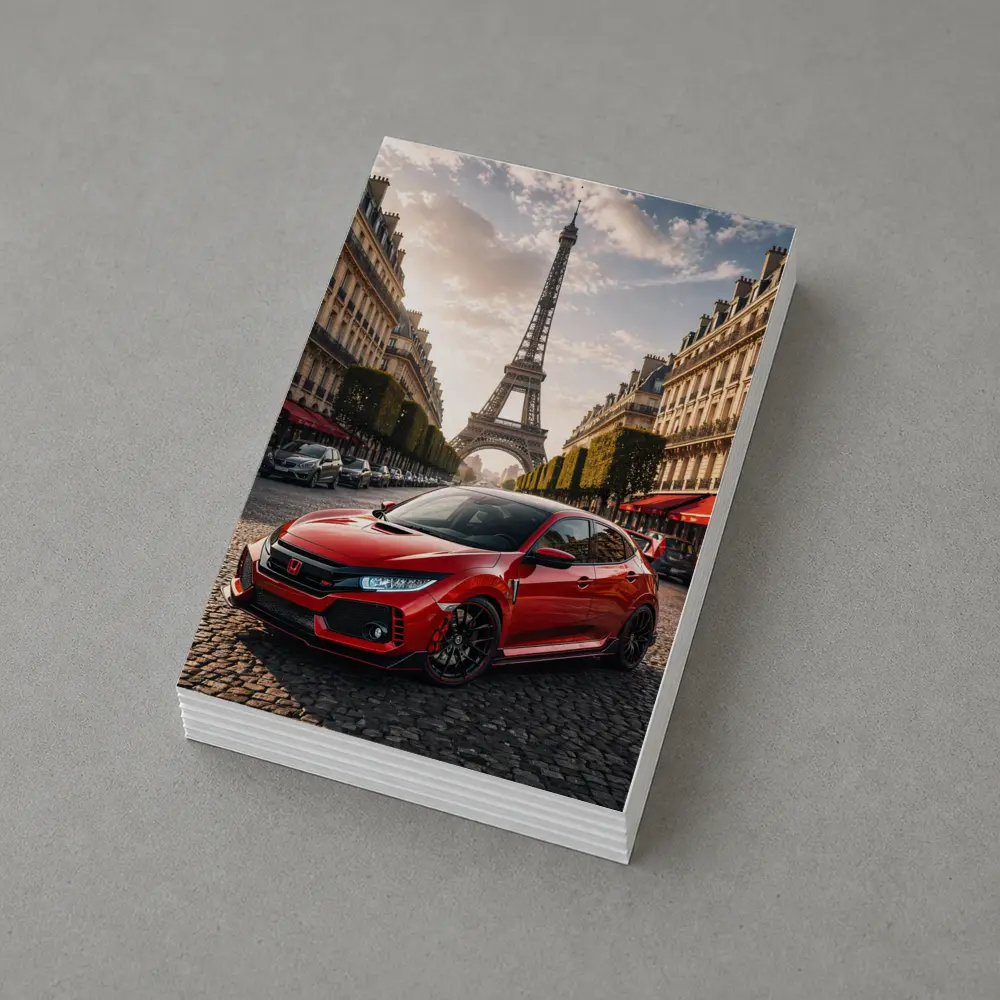 Honda Civic Type R Paris Eiffel Tower – Postcards