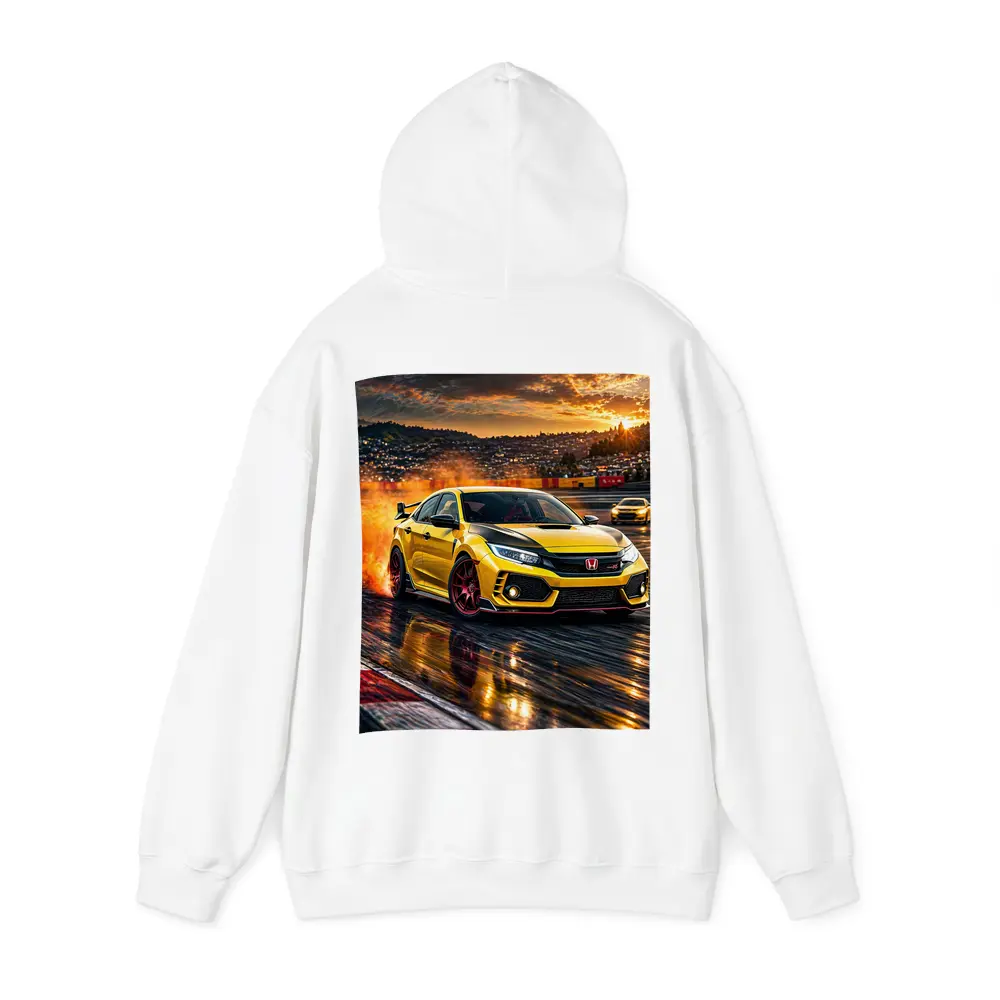 Honda Civic Type R Yellow Track Drift – Hoodies