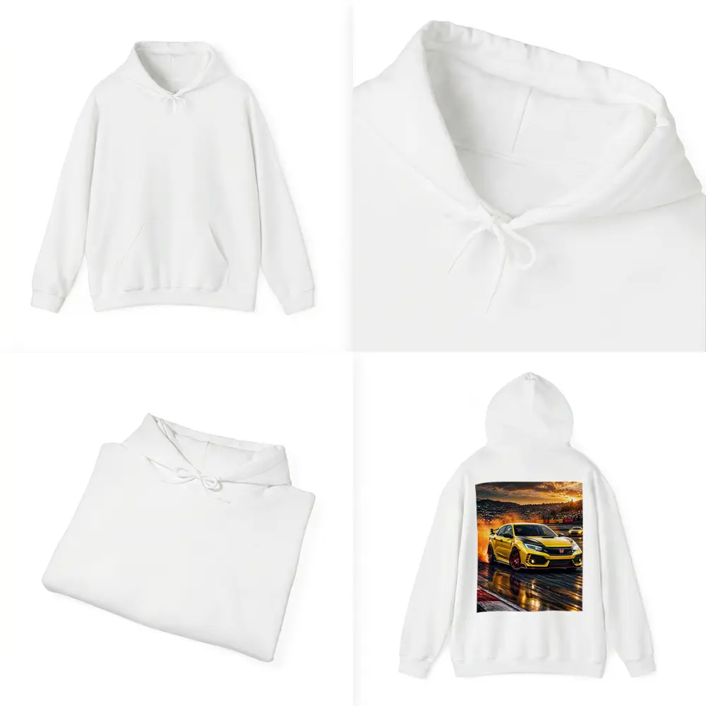 Honda Civic Type R Yellow Track Drift – Hoodies