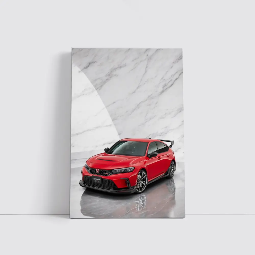 Honda Civic Type R Red Marble Studio – Wall Art