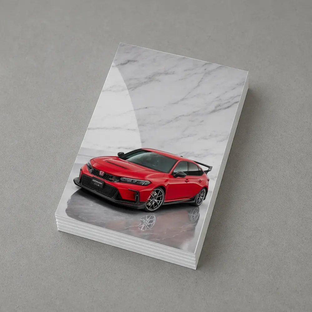 Honda Civic Type R Red Marble Studio – Postcards