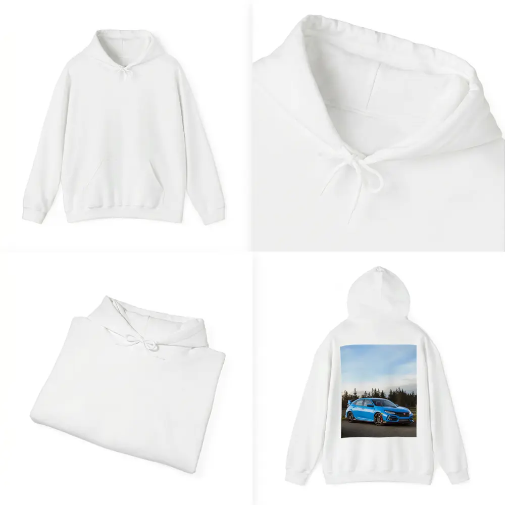 Honda Civic Type R Blue Forest Road – Hoodies