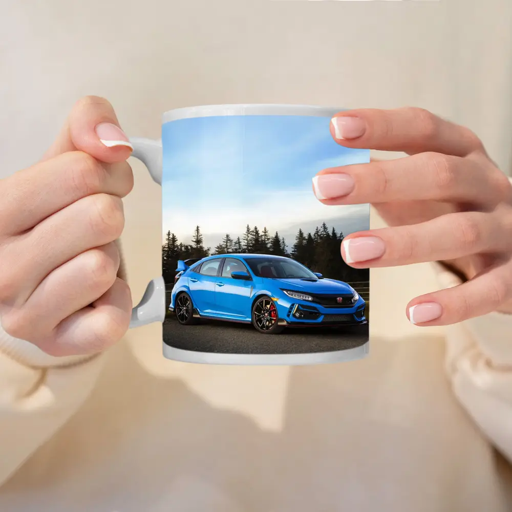 Honda Civic Type R Blue Forest Road – Mugs