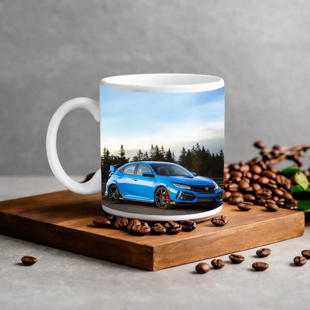 Honda Civic Type R Blue Forest Road – Mugs