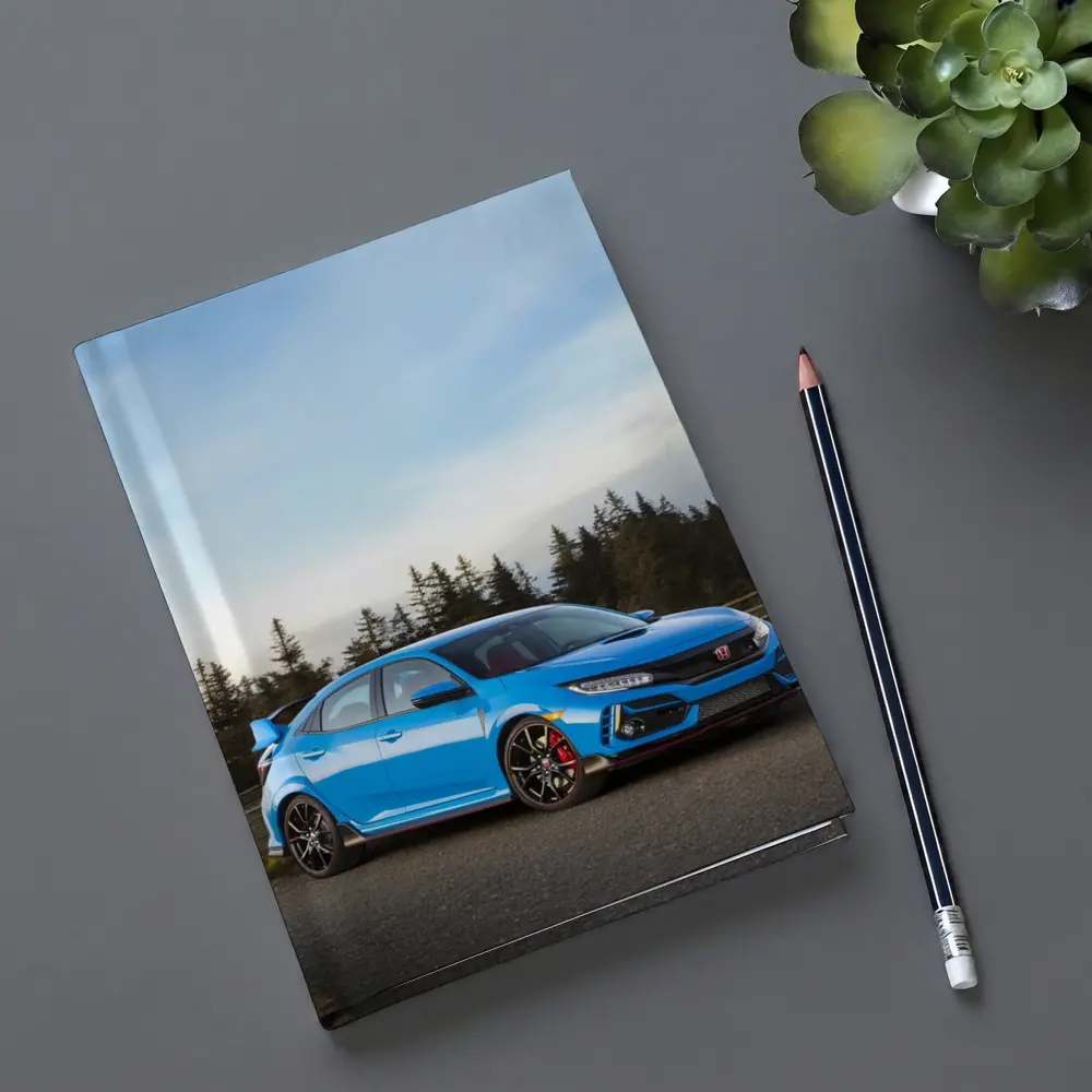 Honda Civic Type R Blue Forest Road – Notebooks