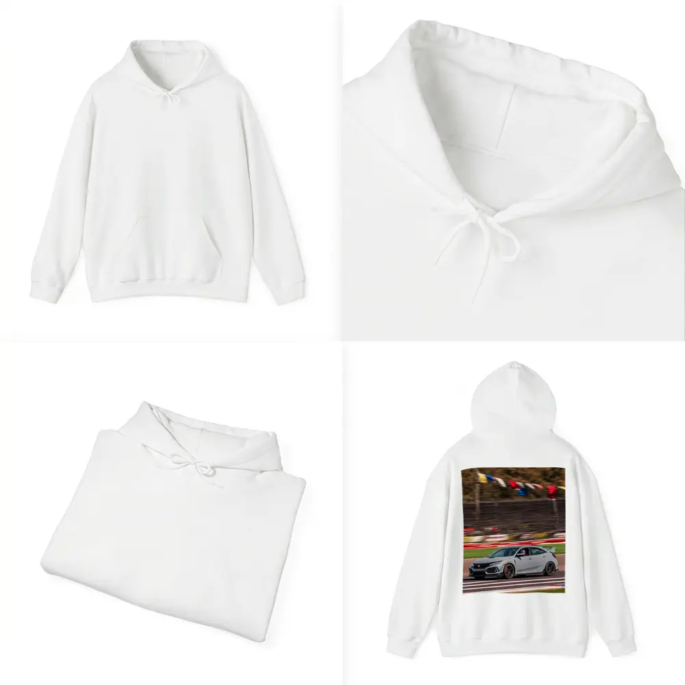 Honda Civic Type R Racing on Track – Hoodies