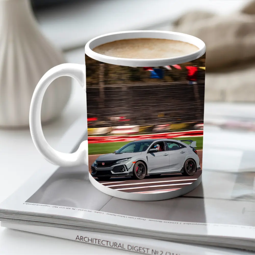 Honda Civic Type R Racing on Track – Mugs