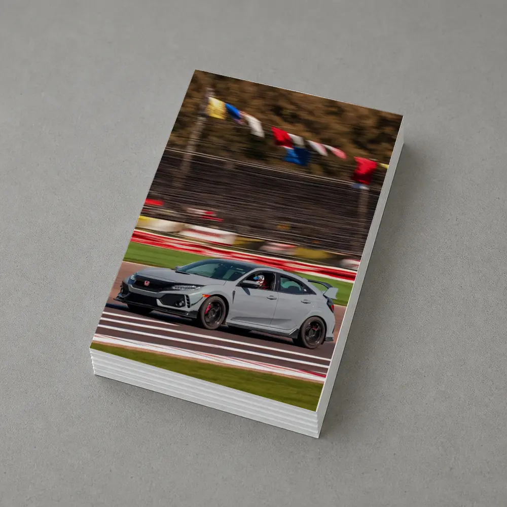 Honda Civic Type R Racing on Track – Postcards