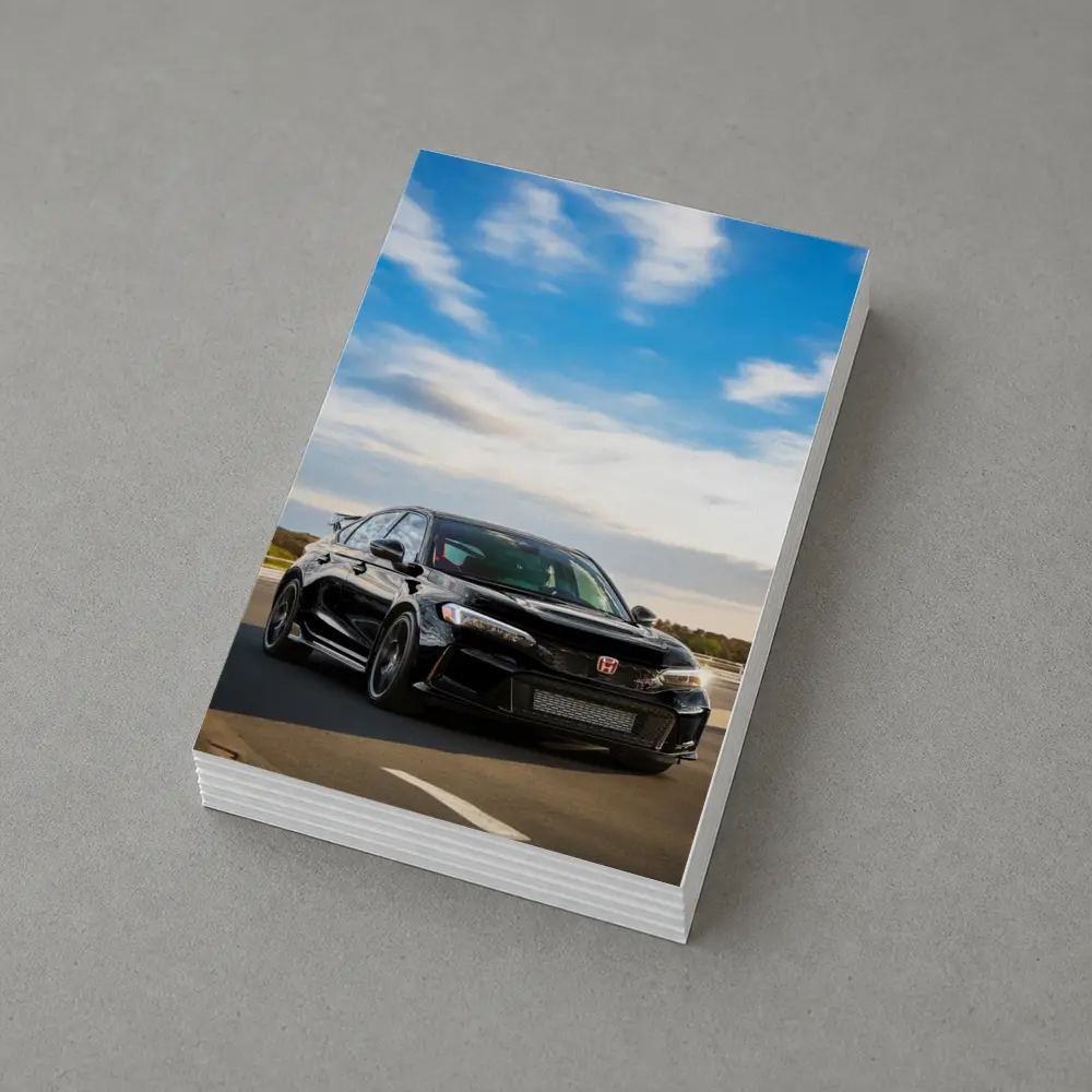 Honda Civic Type R Black Highway Drive – Postcards
