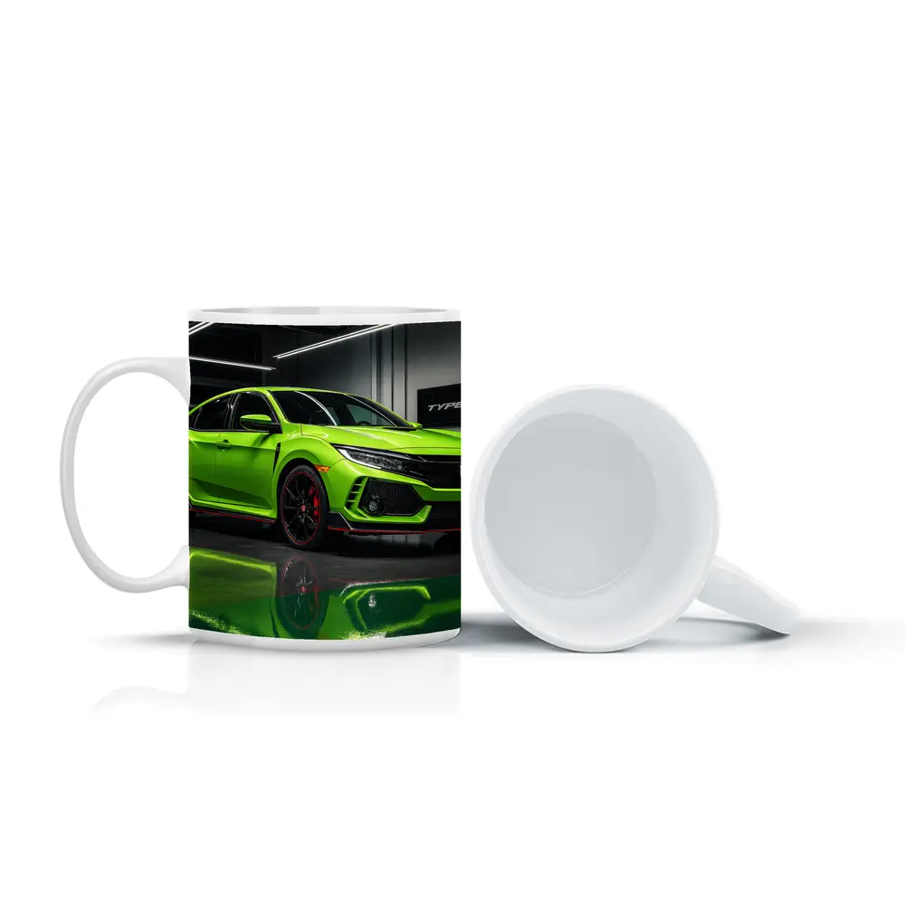 Honda Civic Type R Green Garage Shot – Mugs