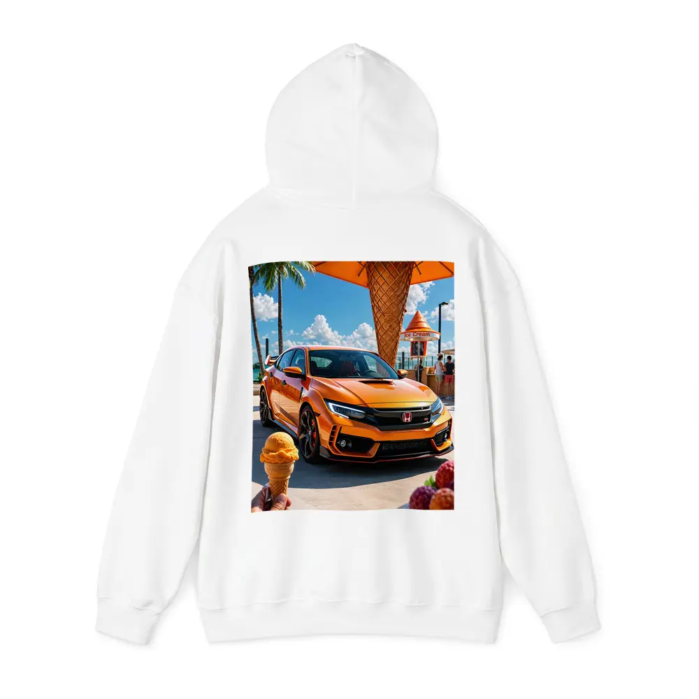 Honda Civic Type R Orange Ice Cream Stand – Hoodies