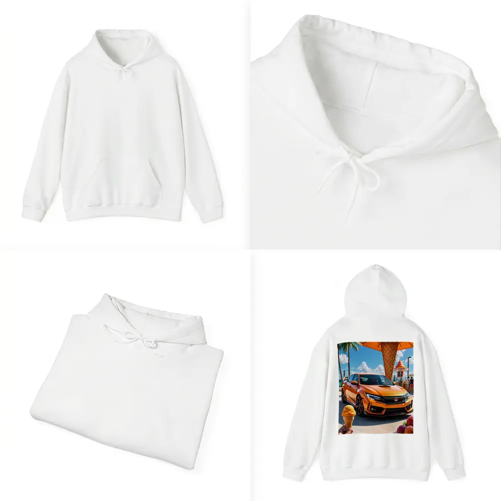 Honda Civic Type R Orange Ice Cream Stand – Hoodies