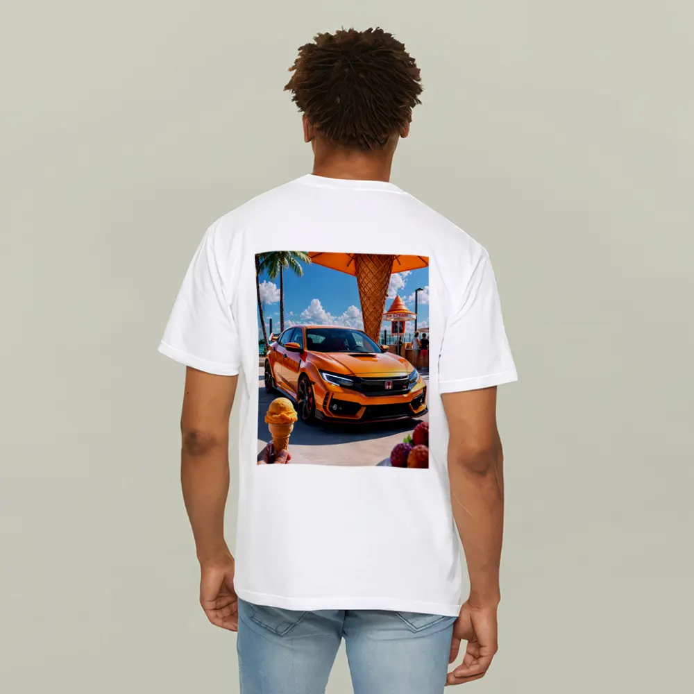 Honda Civic Type R Orange Ice Cream Stand – T-Shirts