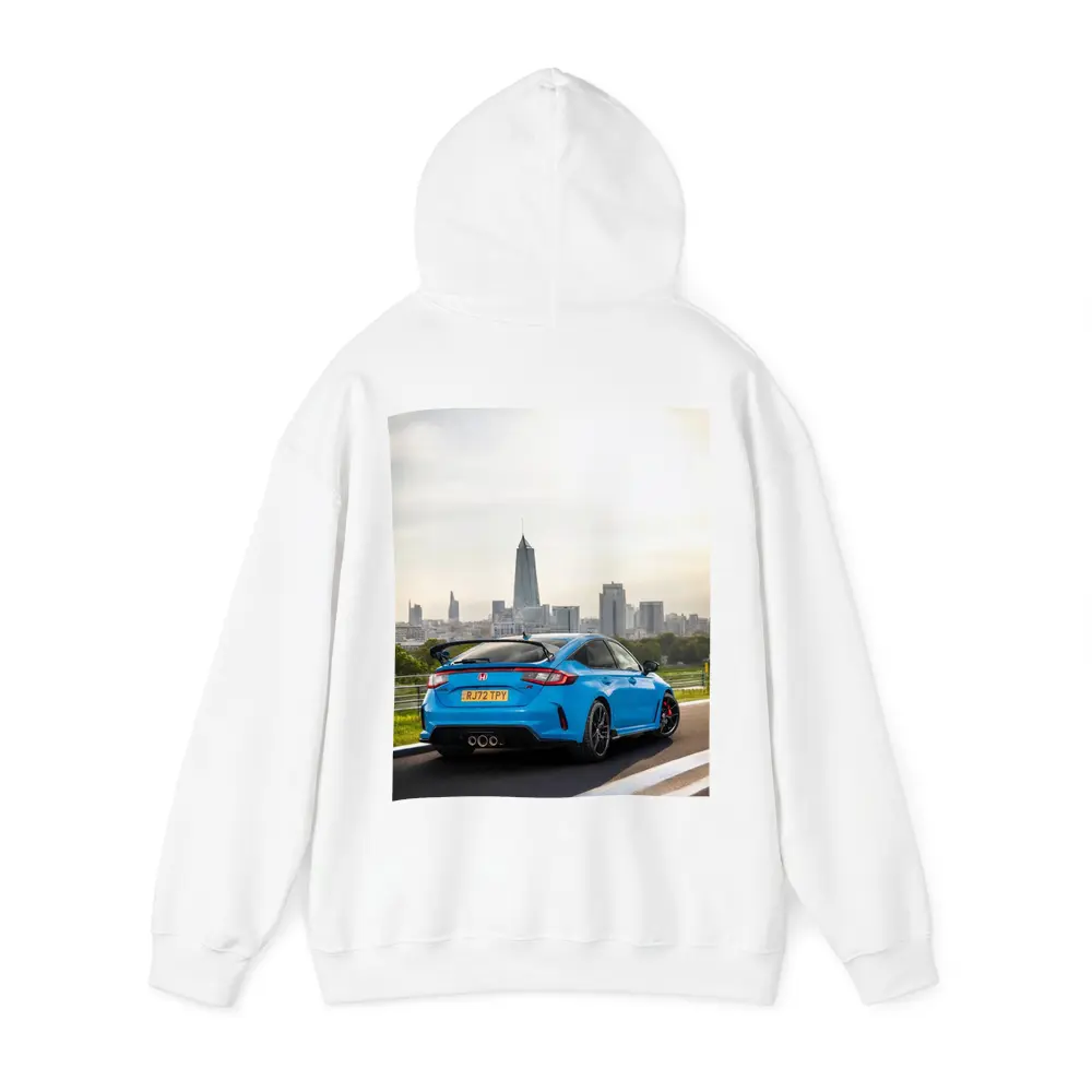 Honda Civic Type R Blue City Skyline – Hoodies
