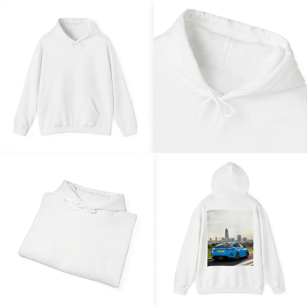 Honda Civic Type R Blue City Skyline – Hoodies
