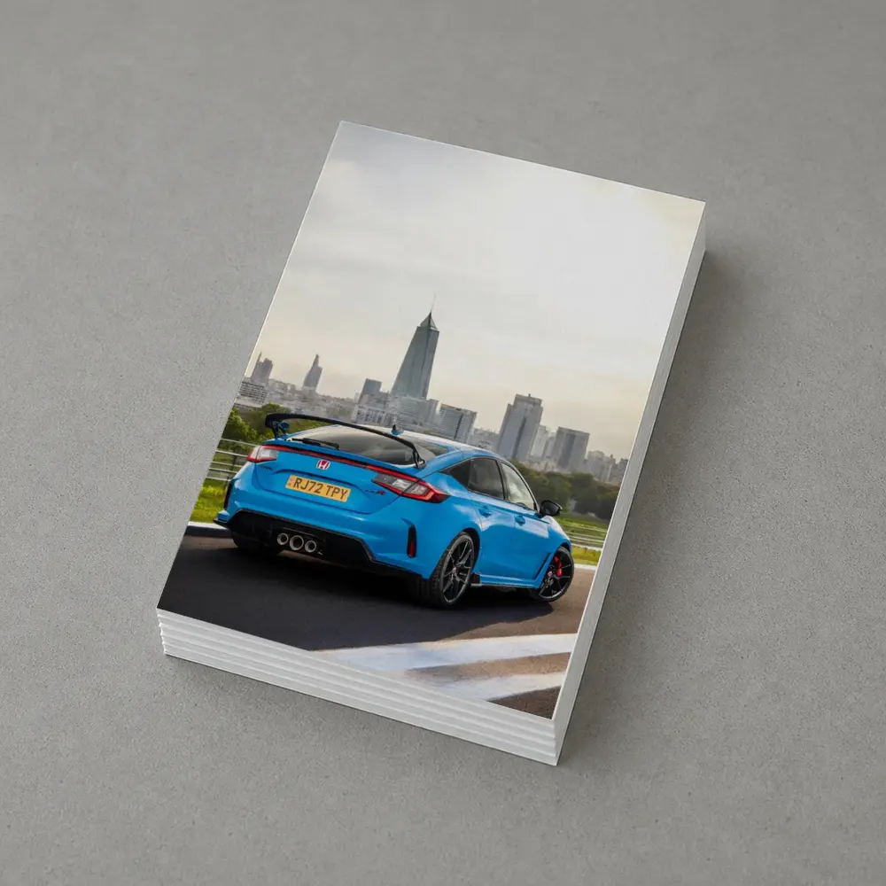 Honda Civic Type R Blue City Skyline – Postcards