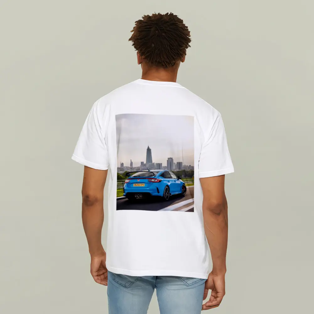 Honda Civic Type R Blue City Skyline – T-Shirts