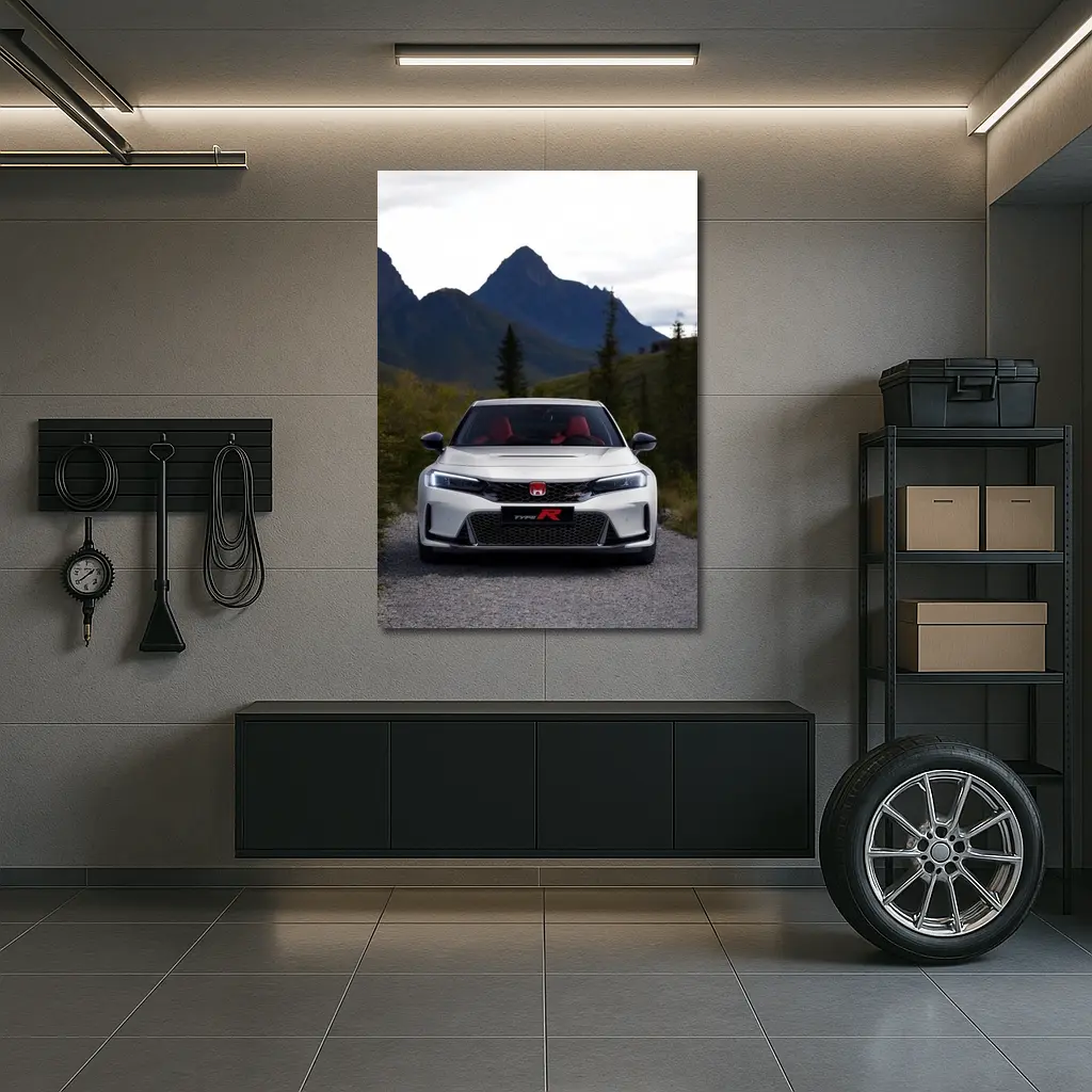 Honda Civic Type R Mountain Gravel Road – Wall Art