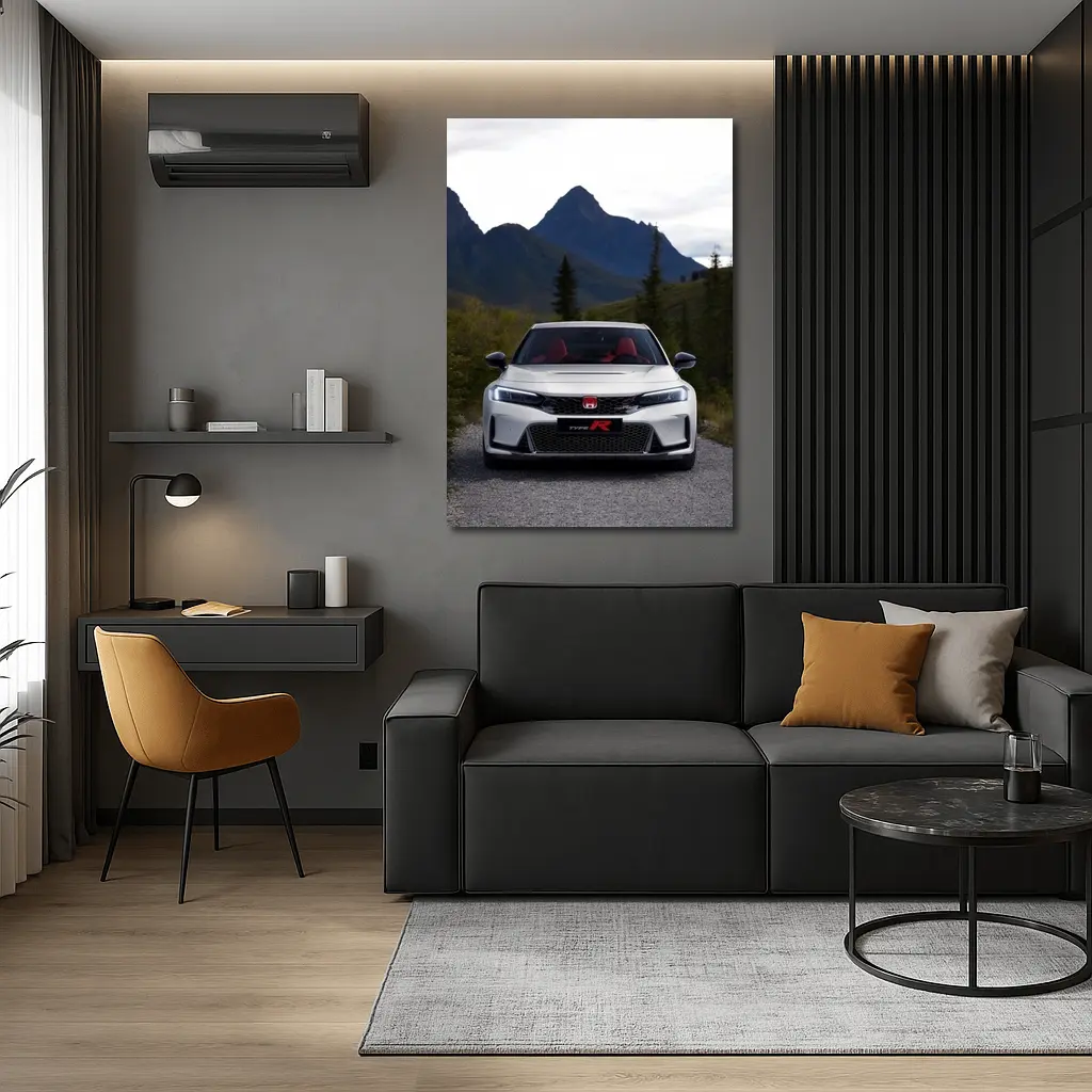 Honda Civic Type R Mountain Gravel Road – Wall Art