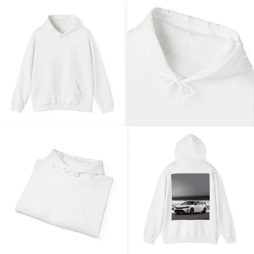 Honda Civic Type R Winter Snow Landscape – Hoodies
