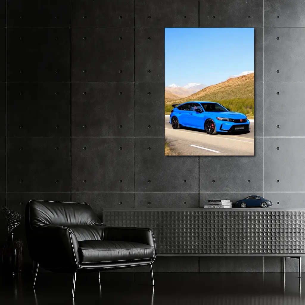 Honda Civic Type R Blue Mountain Highway – Wall Art