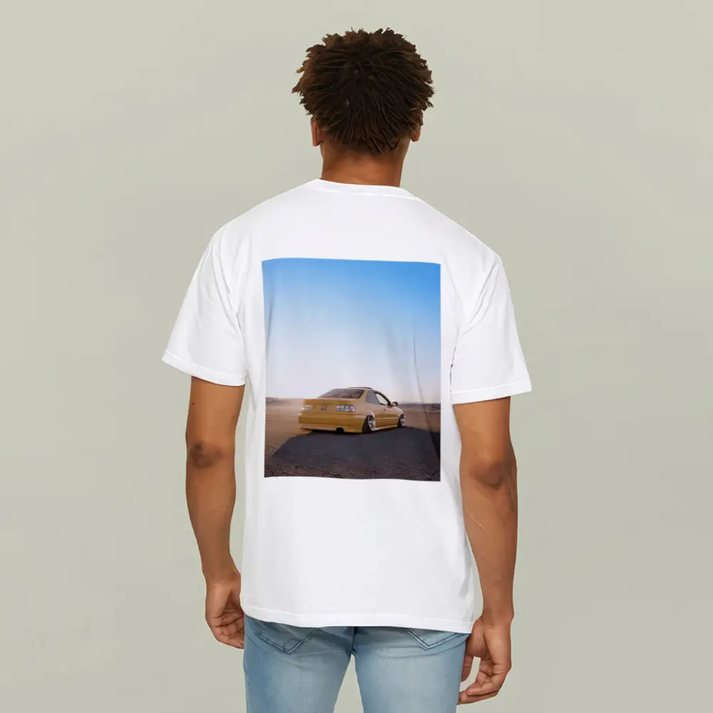 Honda Civic Yellow Stance Desert Scene – T-Shirts